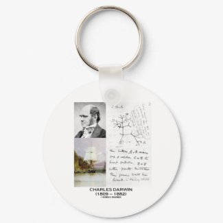 Charles Darwin (Darwin HMS Beagle Phylogenetics) keychain