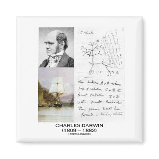 Charles Darwin (Darwin HMS Beagle Phylogenetics) magnet