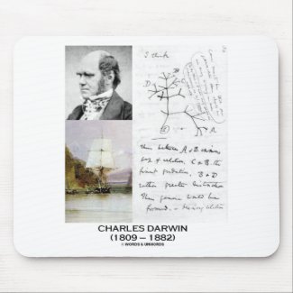 Charles Darwin (Darwin HMS Beagle Phylogenetics) mousepad