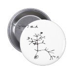 Charles Darwin - I Think (Black) 2 Inch Round Button