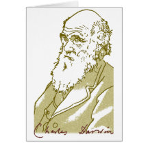 Charles Darwin. Note card