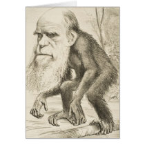 Charles Darwin Original Illustration Card