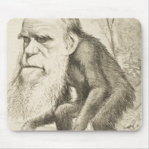Charles Darwin Original Illustration Mousepads