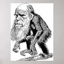Charles Darwin Original Illustration Posters