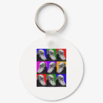 Charles Darwin Pop Art Gifts for All Ages keychains by gailg1957 Charles Darwin Pop Art Gifts for All Ages keychains
