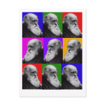 Charles Darwin  POP ART T-Shirt  and Gifts Postcard
