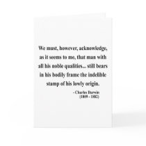 Charles Darwin Quote 1a Cards