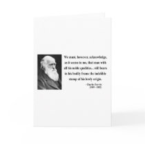 Charles Darwin Quote 1b Greeting Card