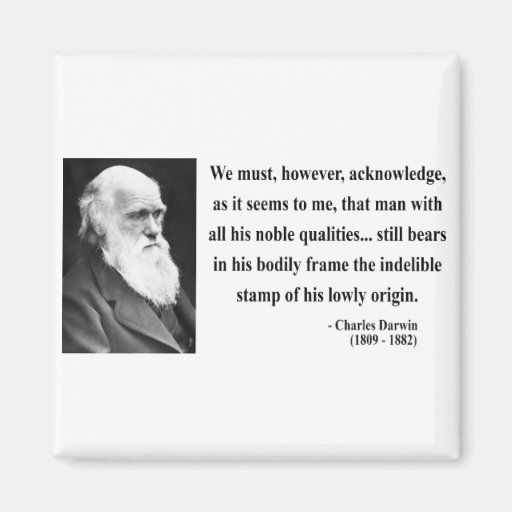 Charles Darwin Quote 1b Fridge Magnet