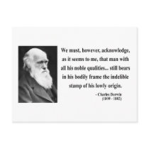 Charles Darwin Quote 1b postcards by atheist_store Charles Darwin Quote 1b postcards
