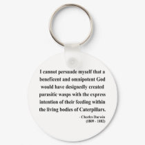 Charles Darwin Quote 2a keychains