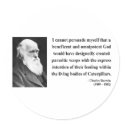 Charles Darwin Quote 2b stickers