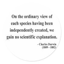 Charles Darwin Quote 3a stickers