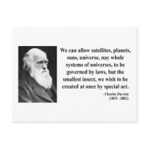 Charles Darwin Quote 4b postcards by atheist_store Charles Darwin Quote 4b postcards
