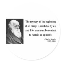 Charles Darwin Quote 5b stickers