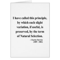 Charles Darwin Quote 6a Greeting Cards