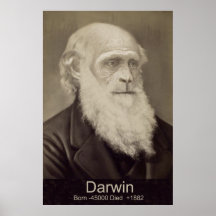 Charles Darwin The Descent of Man Darwin Portrait Print