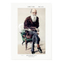 Charles Darwin Vanity Fair Illustration posters
