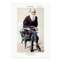 Charles Darwin Vanity Fair Illustration posters