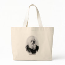 Charles Darwin Vignette Tote Bags