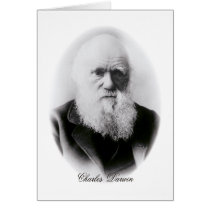 Charles Darwin Vignette Greeting Card