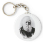 Charles Darwin Vignette Keychain