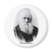 Charles Darwin Vignette Refrigerator Magnets