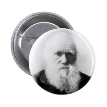 Charles Darwin Vignette Pinback Button