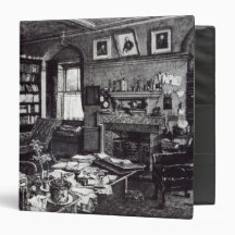 Charles Darwin's study at Down House, 1882 Vinyl Binder