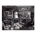 Charles Darwin's study at Down House, 1882 Postcard