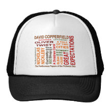Charles Dickens Novels Mesh Hats