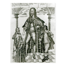 Charles I with his Children Postcard