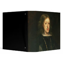 Charles II  of Spain 3 Ring Binder