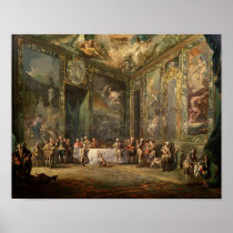 Charles III  de Borbon, lunching Before his Poster