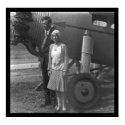 Charles Lindbergh and Wife next to Airplane 1929 posters