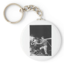 Charles Lindbergh Circa 1927 Key Chain