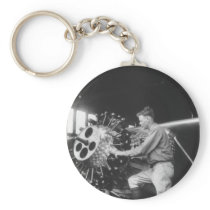 Charles Lindbergh Circa 1927 Key Chain