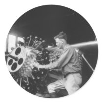 Charles Lindbergh Circa 1927 Round Stickers