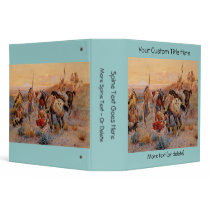 Charles M. Russell's First Wagon Tracks (1908) binders by MasterpieceGallery Charles M. Russell's First Wagon Tracks (1908) binders
