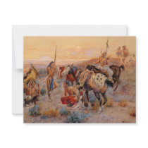 Charles M. Russell's First Wagon Tracks (1908) invitations by MasterpieceGallery Charles M. Russell's First Wagon Tracks (1908) invitations