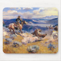 Charles M. Russell's Loops and Swift Horses (1916) Mousepads