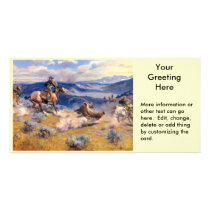 Charles M. Russell's Loops and Swift Horses (1916) photo cards