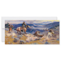 Charles M. Russell's Loops and Swift Horses (1916) rack cards by MasterpieceGallery Charles M. Russell's Loops and Swift Horses (1916) rack cards