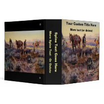 Charles M. Russell's Paying the Fiddler (1919) binders