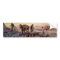 Charles M. Russell's Paying the Fiddler (1919) bumper stickers