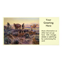 Charles M. Russell's Paying the Fiddler (1919) photo cards