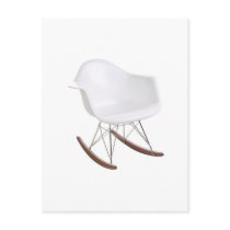 Charles & Ray Eames Shell Eiffel Rocking Chair Postcard