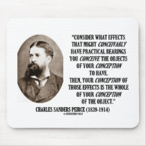 Charles Sanders Peirce Effects Objects Conception Mousepads