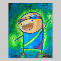 Charles the Raver 12x15" posters