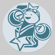 Charles the Raver 1.5" stickers stickers